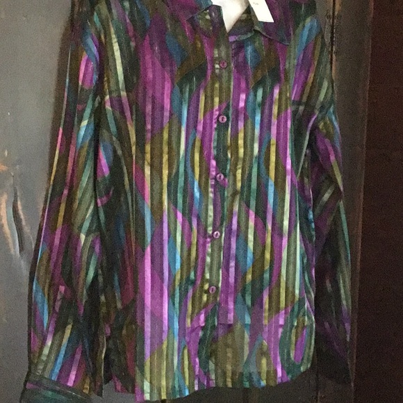 .NWT Vintage 1980 O’Keif & O’Keif Women’s Blouse - Picture 11 of 15
